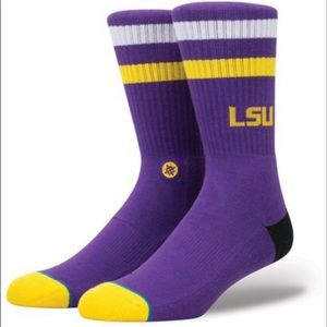 LSU Tigers Logo Stance Mens Crew Socks